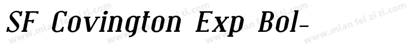 SF Covington Exp Bol字体转换
